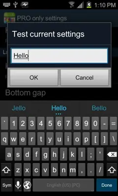 Jelly Bean keyboard (VLLWP) android App screenshot 2